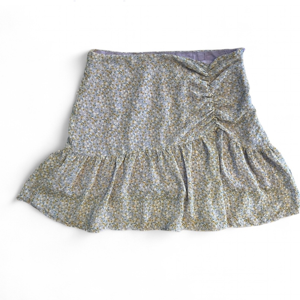 LUSH Floral Ruffle Skirt - M